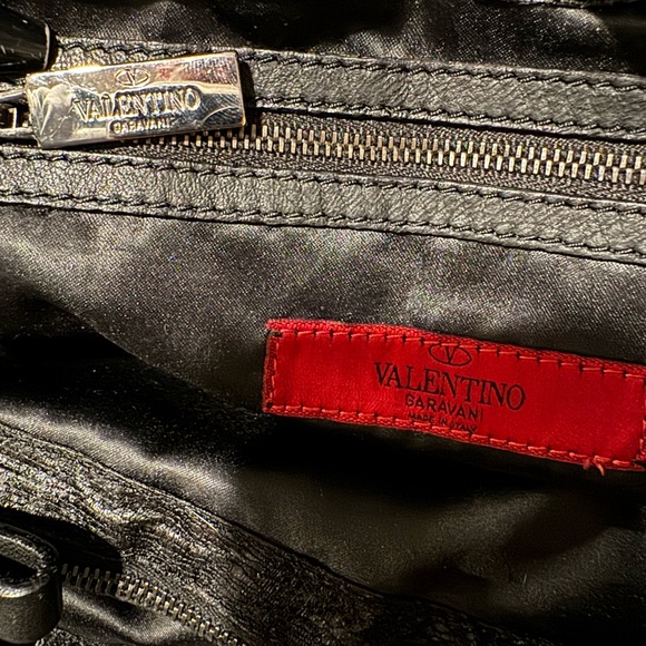 Valentino Garavani Black/Beige Lace Nuage Bow Medium Hobo Tote NWT RARE FIND - Picture 14 of 16